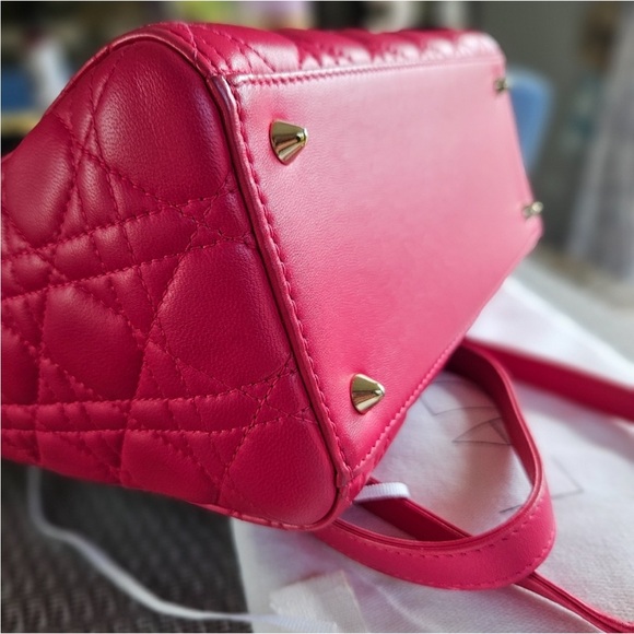 Christian Dior Cannage Lambskin Lady Dior Medium 2way - Picture 10 of 12